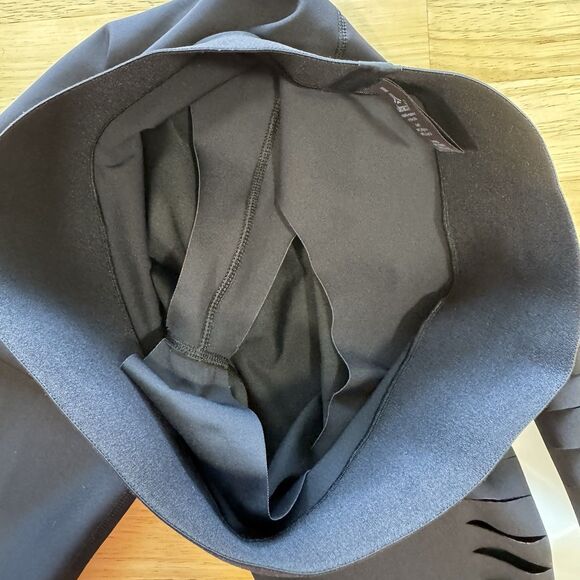 Ultracor Ultra High Silk Slash Ankle Leggings Compression Black Sexy $185 Size M - Picture 5 of 12